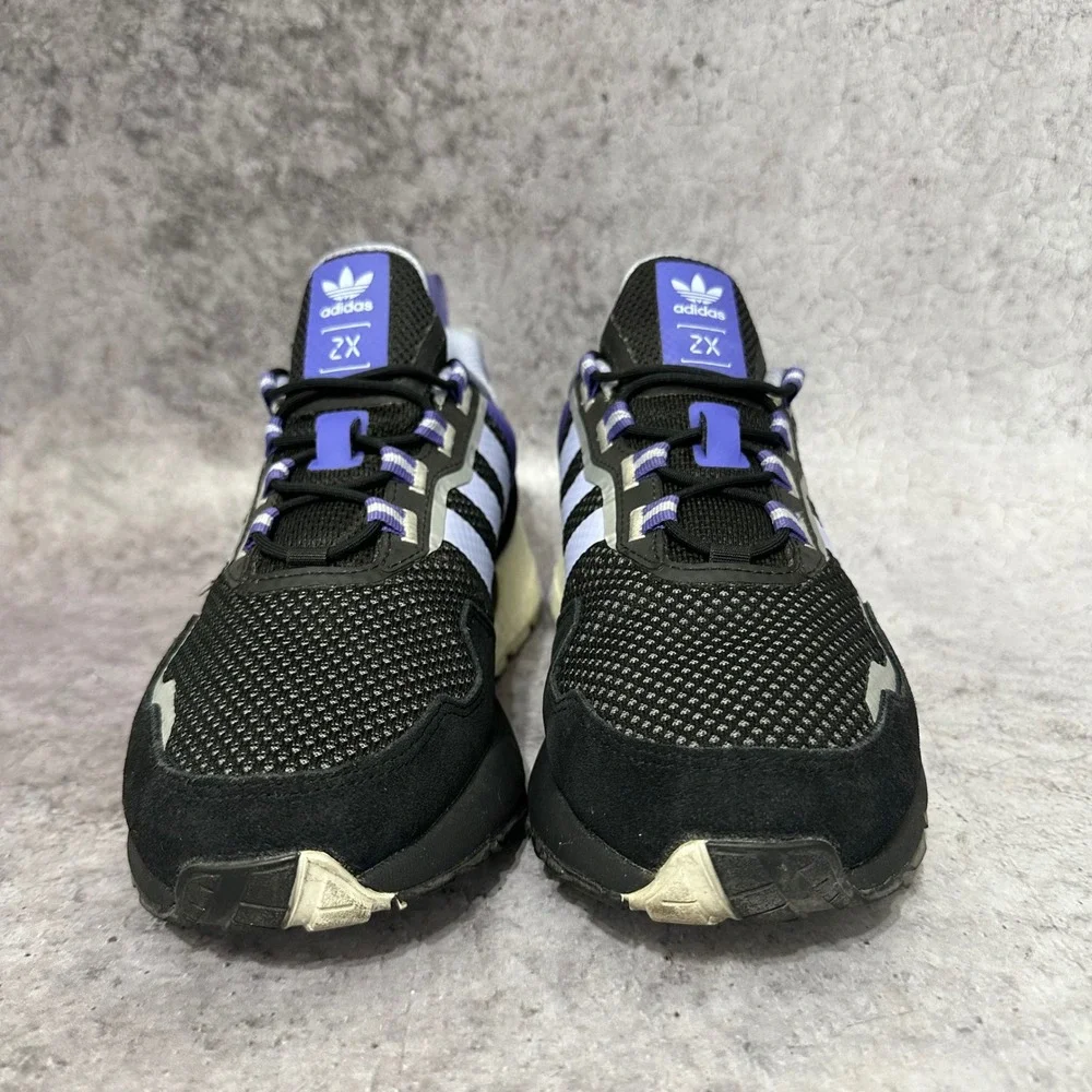 Adidas ZX 1K Boost Women 8.5 Black Violet Tone H00443 Athletic Running Sneakers